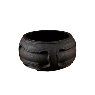 复古姹寂风围炉煮茶天然石头茶炉温煮茶器小巧仿古石臼茶炉电陶炉