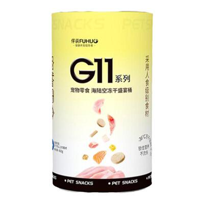 俘获冻干猫零食混合桶7种冻干