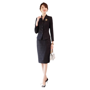 小香风套装裙2026年新款女黑色名媛气质女神范时尚洋气裙子两件套