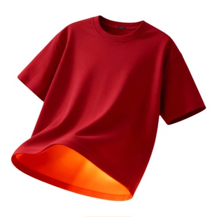 GV真维斯红色短袖男夏2026马年本命年衣服男款纯棉内搭过年上衣A