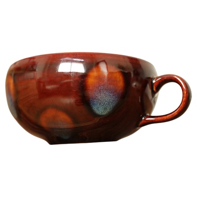 日式窑变宽口马克杯大容量