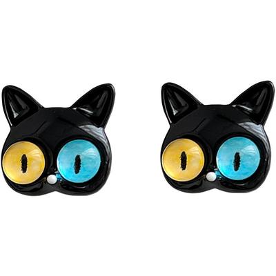 黑色可爱小猫咪蚊香盘耳夹