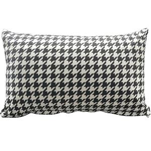 长方形靠枕客厅沙发长条靠背靠垫大腰枕枕头千鸟格抱枕套罩不含芯