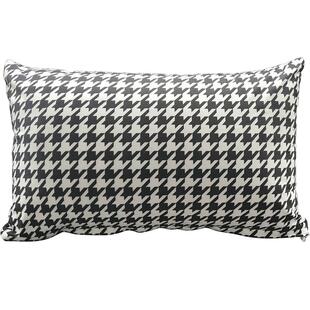 长方形靠枕客厅沙发长条靠背靠垫大腰枕枕头千鸟格抱枕套罩不含芯