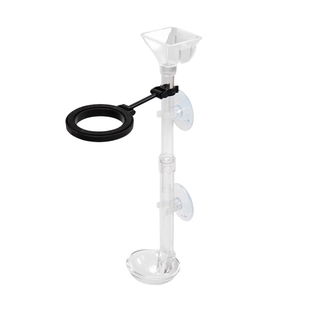 鱼缸喂食管定向喂食防飘散喂食圈可伸缩喂鱼神器鱼食投喂管投食器