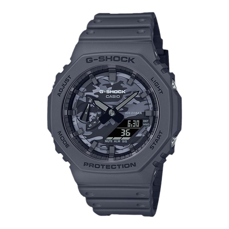 Casio卡西欧G SHOCK新款潮流迷彩小方块运动防水手表男DW5600CA