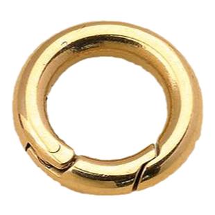 吊坠扣头弹簧扣配件唐卡佛牌圆环卡扣无事牌吊坠环项链连接扣钛钢