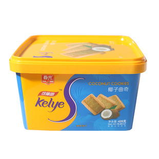 椰子巧克力巴旦木什锦曲奇海南特产春光426克下午茶点心独立礼盒