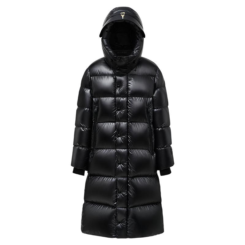 杨幂同款高梵黑金鹅绒羽绒服女士