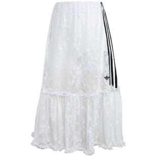 【自营】adidas阿迪达斯女三叶草蕾丝搭短裤防走光半身裙KD2288