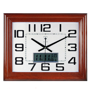 北极星挂钟长方形超大尺寸简约时钟客厅静音现代数字家用石英钟表