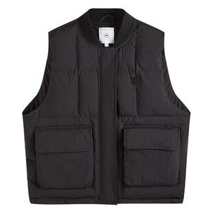 Fun2025冬季时尚休闲圆领拉链无袖上衣宽松版90鸭绒羽绒马甲