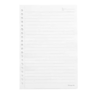 文谷白色活页本替芯A5B5A4错题20孔可拆卸26孔笔记本可拆的空白小方格夹纸内页扣环外壳格子替换线圈本芯