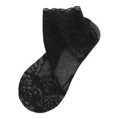 蕾丝袜子女花边夏季网眼薄款短袜