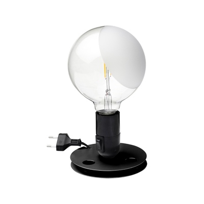 【618狂欢】FLOS Lampadina灯泡台灯黑色小夜灯卧室床头桌氛围