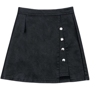 皮裙裤女高腰2025年秋冬新款加绒加厚显瘦外穿PU皮裤短裙皮短裤子