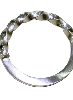 弘霞客时尚女足银银镯子实心订做