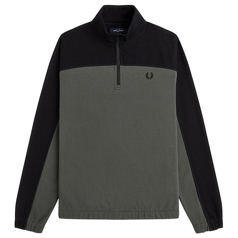 FREDPERRY半拉链立领卫衣