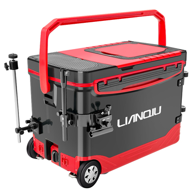 连球2025新款钓箱36升拉杆钓箱