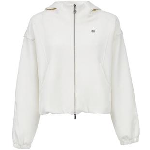 ONLY2025秋冬新款宽松落肩连帽双向拉链云朵下摆开衫卫衣外套女