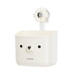 废弃洗脸巾收纳盒吸盘置物架洗漱台面巾纸收纳卫生间壁挂收纳筐