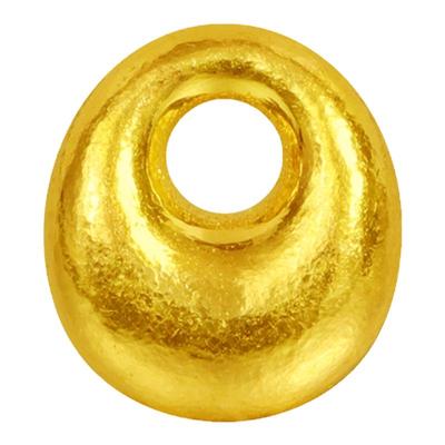 老克勒古法黄金木鱼吊坠