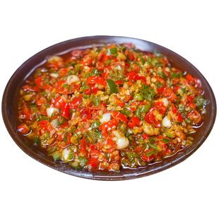 四川特产蒜蓉辣椒酱下饭菜香辣拌饭拌面特辣手工正宗彩椒酱双椒酱