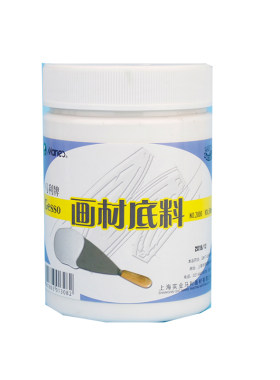 马利牌白色大瓶罐装打底树脂画材