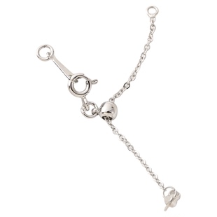 14K包金爱心尾链延长链手工diy珍珠手链项链收尾连接扣加长抽拉链