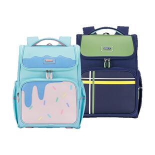 卡拉羊小学生三到六年级5维减负防下坠书包女大容量双肩背包男