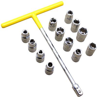 大飞不套筒套装组盒T型套头扳手