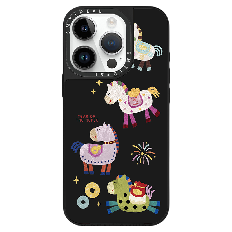 彩色马适用iPhone17Promax手机壳14磁吸苹果16Pro外壳15新款12网红13华为mate70小米17荣耀magic8套vivox300