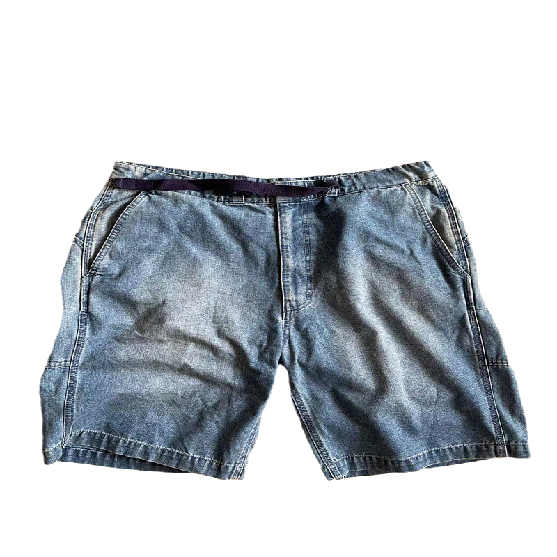 BTTJOB x Indigo Chambray Field Shorts # 牛仔短裤# 内抽带#预