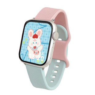 适用红米watch6表带小蛮腰反扣格纹硅胶小米红米手表watch5/4手表带运动女生redmiwatch3智能青春版保护表壳