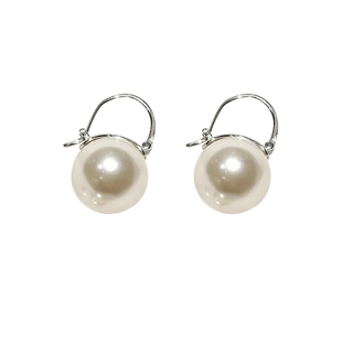 DouxAir奥地利进口施家珍珠纯银耳扣ins复古港风耳钉强光炫彩耳钉