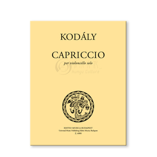 左尔坦柯达伊 随想曲 大提琴独奏 布达佩斯 原版进口乐谱书 Zoltan Kodaly Capriccio for Cello Solo Z6000