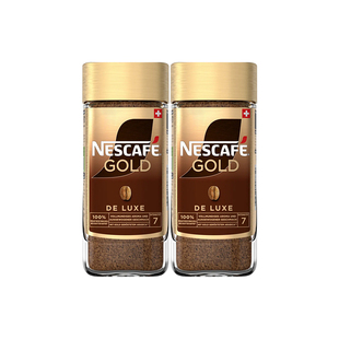 Nestle/雀巢瑞士进口金牌冻干速溶纯黑咖啡粉美式提神100g*2瓶