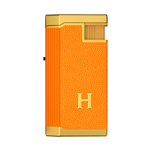 品牌高档翻盖防风打火机双层金属皮质手感循环充气耐用可定制订做