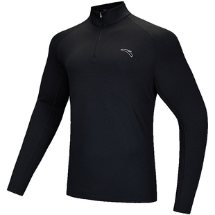 安踏运动长袖男款秋冬保暖速干跑步长T吸湿排汗上衣运动服打底衫