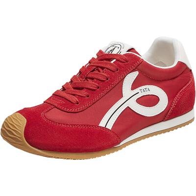 TATA他她女鞋时尚休闲鞋阿甘鞋新款通勤德训鞋运动鞋子EVN01CM5