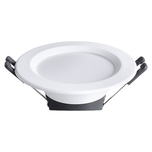 led筒灯嵌入式开孔6.5cm8家用4寸吊顶铜灯9w客厅7公分孔灯圆形12w