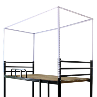 宿舍神器上铺床头挂衣架简易晾衣架上下床边挂衣服收纳架角钢架子