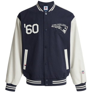 SEASON HIGH男生NFL联名秋季夹克2025年新款纯棉长袖简约风棒球服