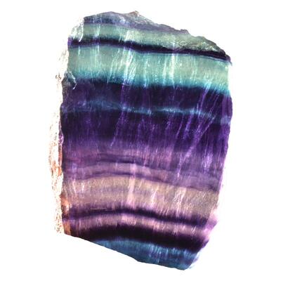 天然水晶七彩萤石切片智慧之石