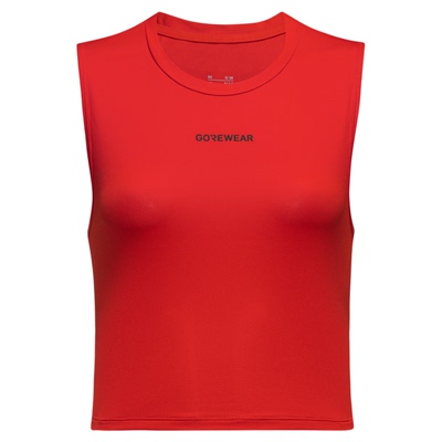 GOREWEAR户外竞赛跑步速干轻盈透气凉爽舒适无袖女款上衣体恤