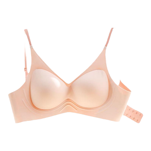 水中花光面无痕内衣女无钢圈一片式果冻3d软支撑聚拢收副乳文胸