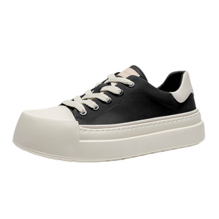 枫叶男鞋厚底板鞋男新款冬季小白鞋男士增高鞋子潮百搭男生休闲鞋