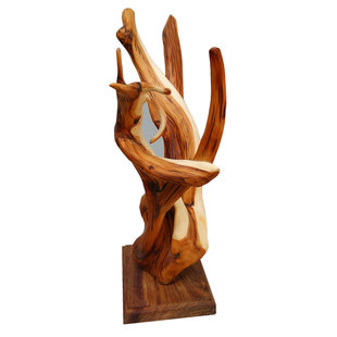 手把件太行崖柏毛料陈化黑油奶香虎皮纹手串天然风化原木弹弓根雕