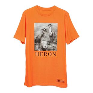 Heron Preston男士潮流街头风仙鹤图案短袖T恤 银泰百货 301596