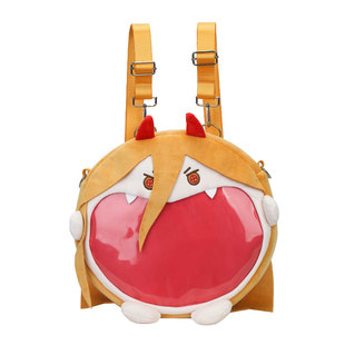 电锯人痛包链锯人周边帕瓦双肩包动漫二次元可爱包包大嘴包斜挎包